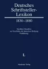 Deutsches Schriftsteller-Lexikon 1830-1880. Goedekes Grundriss zur Geschichte der deutschen Dichtung - Fortführung, BAND V.1, L cover
