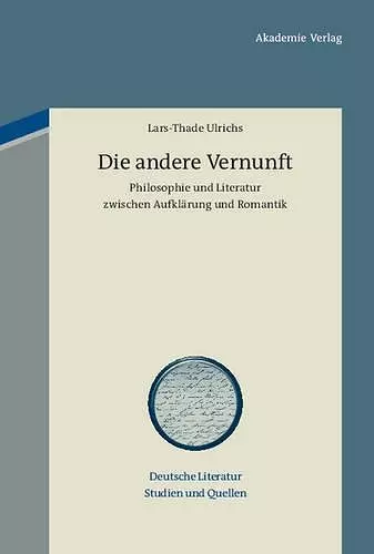 Die andere Vernunft cover