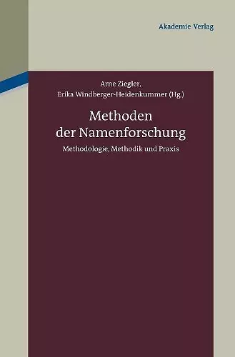 Methoden der Namenforschung cover