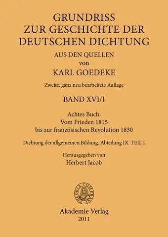 Achtes Buch: Vom Frieden 1815 Bis Zur Französischen Revolution 1830 cover