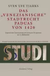 Das Venezianische Stadtrecht Paduas Von 1420 cover