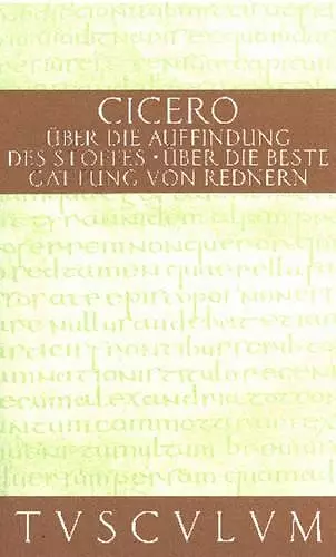 Über die Auffindung des Stoffes / De inventione cover