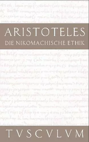 Die Nikomachische Ethik cover