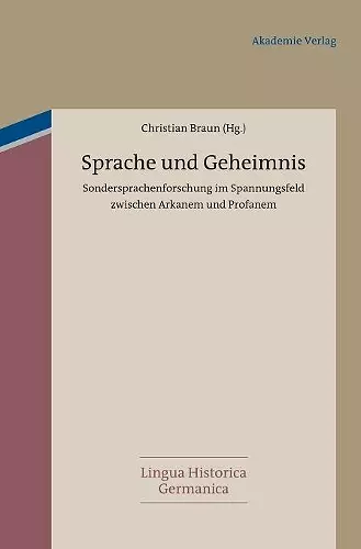 Sprache und Geheimnis cover