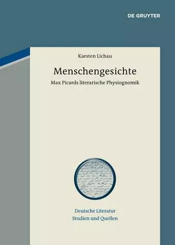 Menschengesichte cover