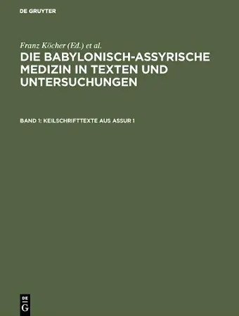 Keilschrifttexte aus Assur 1 cover