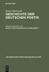 Geschichte der deutschen Poetik, Band 5, Das zwanzigste Jahrhundert cover