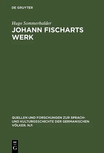 Johann Fischarts Werk cover