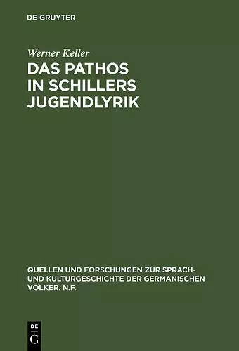Das Pathos in Schillers Jugendlyrik cover