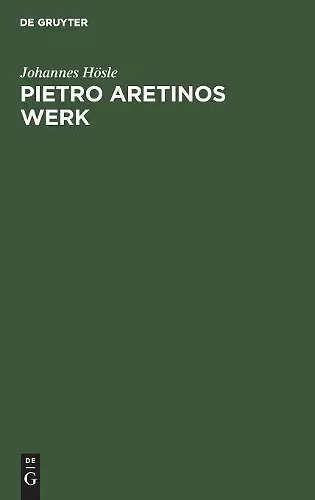 Pietro Aretinos Werk cover