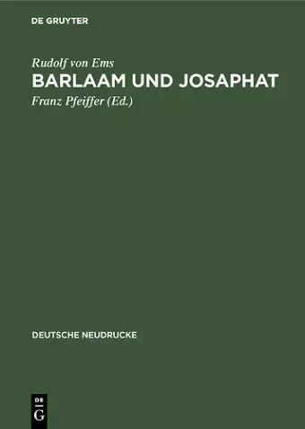 Barlaam und Josaphat cover