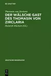 Der wälsche Gast des Thomasin von Zirclaria cover