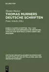 Kleine Schriften. Teil 1: Ein Christliche Und Briederliche Ermanung. Von Doctor Martinus Luters Leren Und Predigen cover