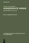 Ausgewählte Werke, Bd 4, Reineke der Fuchs cover