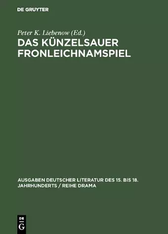 Das Künzelsauer Fronleichnamspiel cover