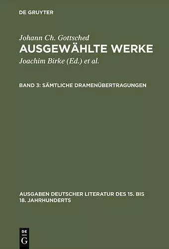 Sämtliche Dramenübertragungen cover