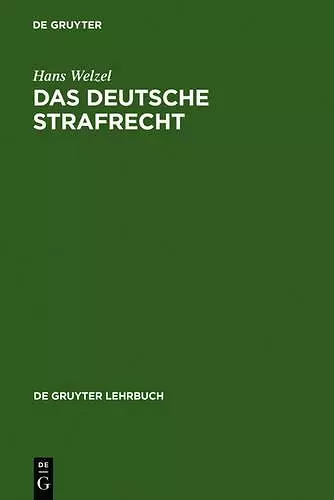 Das Deutsche Strafrecht cover