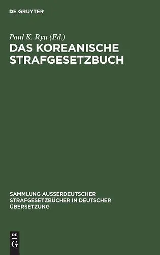 Das Koreanische Strafgesetzbuch cover