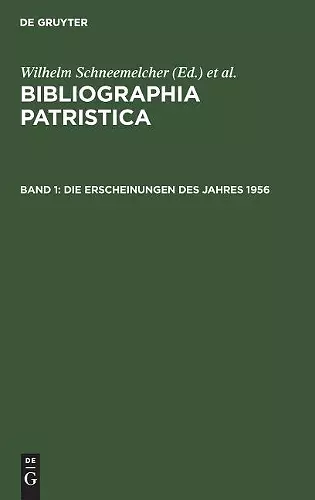 Die Erscheinungen Des Jahres 1956 cover