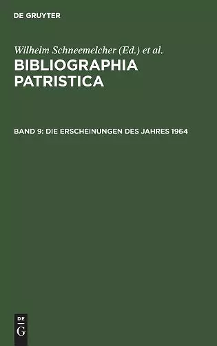Die Erscheinungen Des Jahres 1964 cover