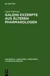 Galens Exzerpte Aus Älteren Pharmakologen cover