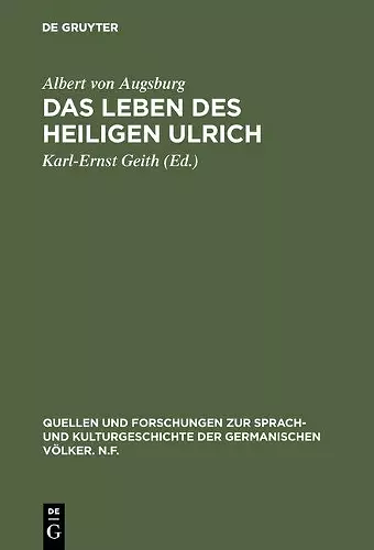 Das Leben des Heiligen Ulrich cover