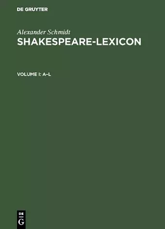 Shakespeare-Lexicon cover