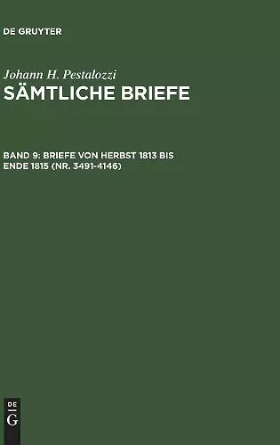 Briefe von Herbst 1813 bis Ende 1815 (Nr. 3491-4146) cover