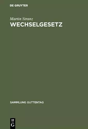 Wechselgesetz cover