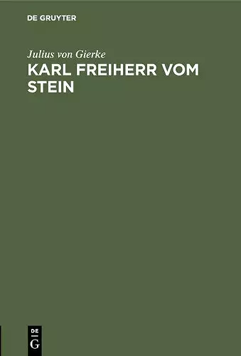 Karl Freiherr vom Stein cover