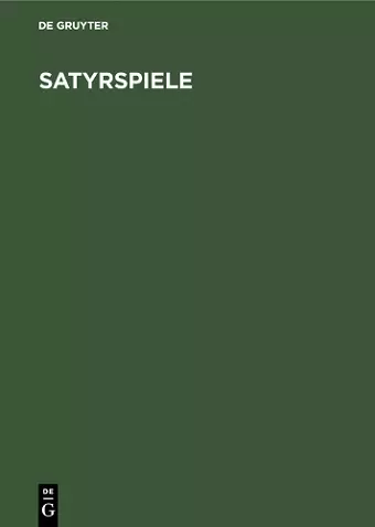 Satyrspiele cover