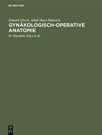 Gynäkologisch-operative Anatomie cover