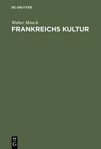 Frankreichs Kultur cover