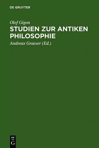 Studien zur antiken Philosophie cover