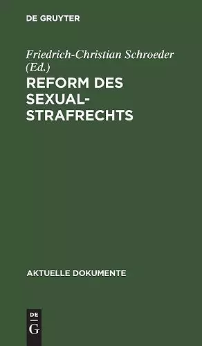 Reform des Sexualstrafrechts cover