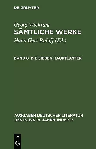 Sämtliche Werke, Band 8, Die sieben Hauptlaster cover