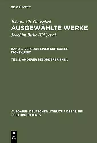 Ausgewählte Werke, Bd 6/Tl 2, Anderer besonderer Theil cover