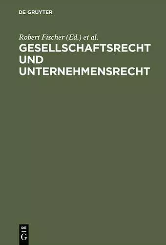 Gesellschaftsrecht und Unternehmensrecht cover