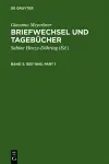 Briefwechsel Und Tagebucher 1837-1845 cover