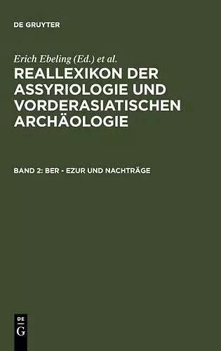 Ber - Ezur Und Nachträge cover