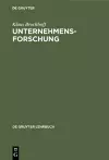 Unternehmensforschung cover