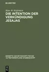 Die Intention der Verkündigung Jesajas cover