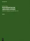 Helmut Hasse: Mathematische Abhandlungen. 2 cover