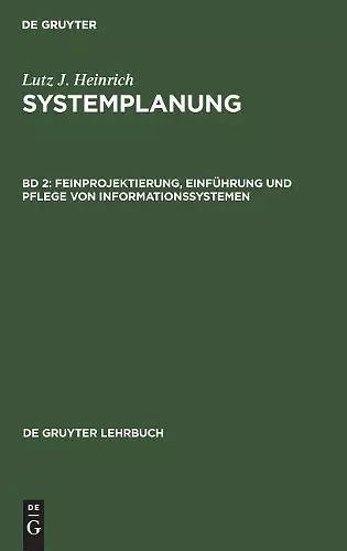 Feinprojektierung, Einführung und Pflege von Informationssystemen cover