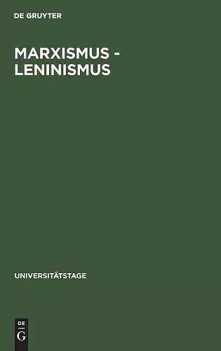 Marxismus - Leninismus cover