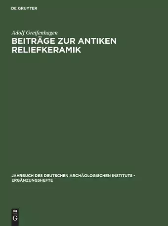 Beiträge Zur Antiken Reliefkeramik cover