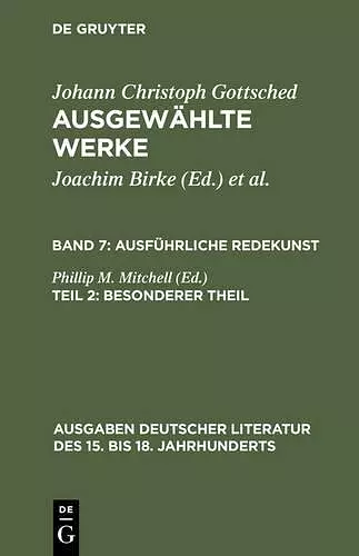 Ausführliche Redekunst. Besonderer Theil cover