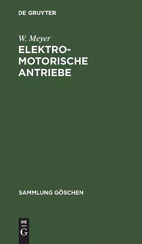 Elektromotorische Antriebe cover