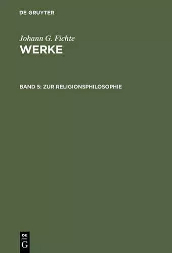 Zur Religionsphilosophie cover