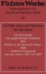 Zur Politik, Moral Und Philosophie Der Geschichte cover